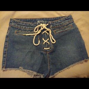 BDG blue jean shorts